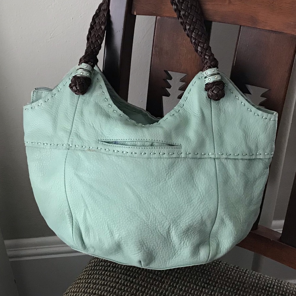 The Sak Turquoise Leather Hobo Purse